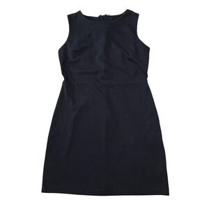 Old Navy Sleeveless Sheath Dress Black  Minimalist Basic Dark Academia Size M